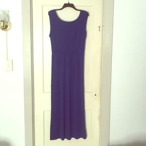Divided Blue Maxi Dress
